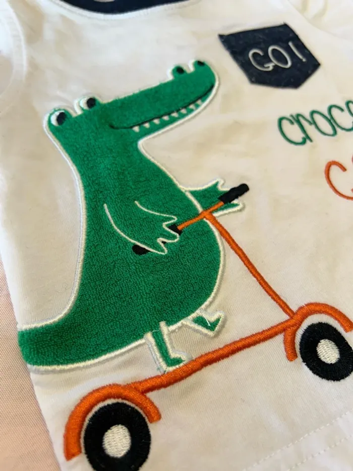 Ensemble teeshirt + short bébé garçon - 6 mois - photo numéro 5