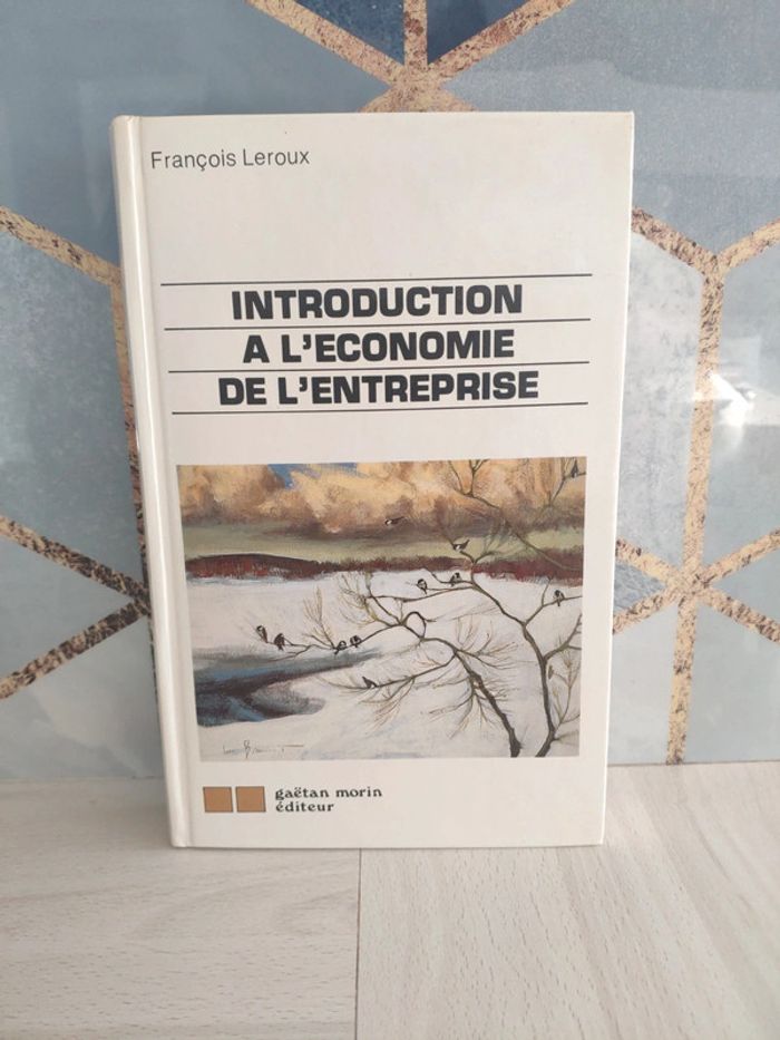 Livre grand format introduction économie entreprise Leroux