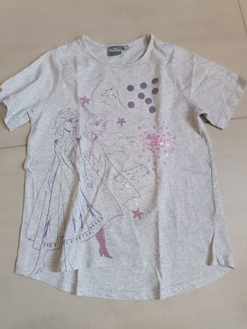 Tee-shirt manches courtes la reine des neiges