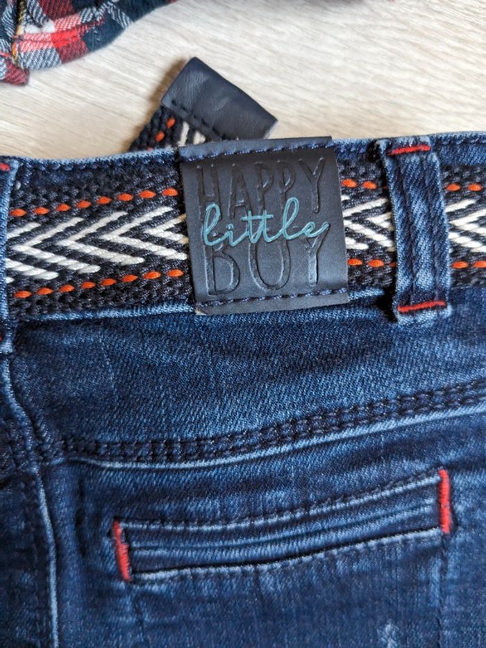 Ensemble bébé Garçon 6 mois jean et chemise - photo numéro 7