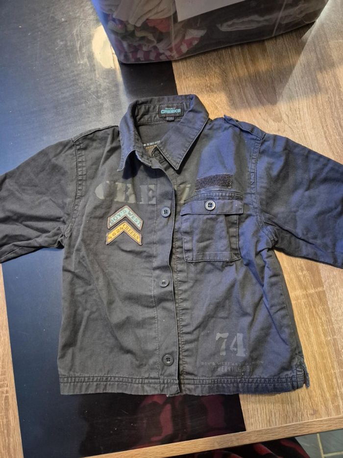 Chemise marron grise