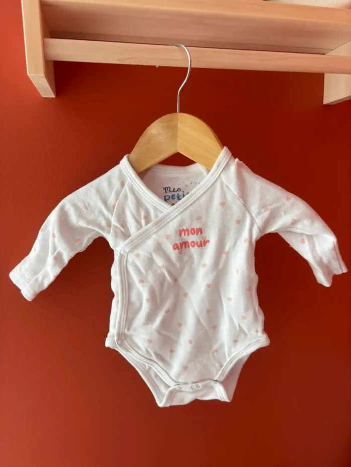 Lot 5 bodies Mes petits cailloux taille 3 mois - photo numéro 6