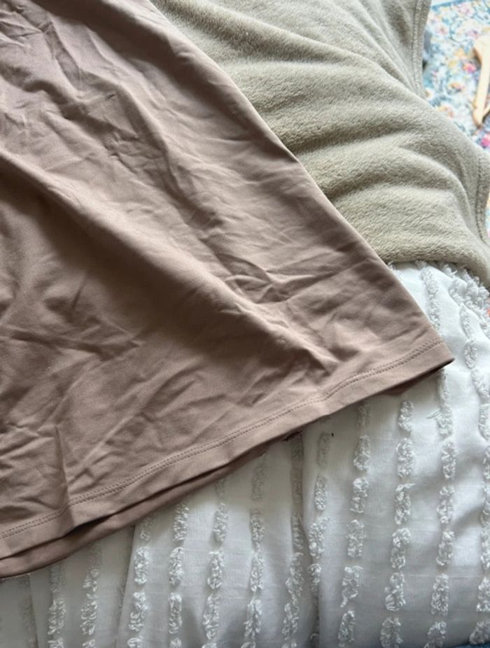 Robe moulante beige Bershka - Taille M - photo numéro 5