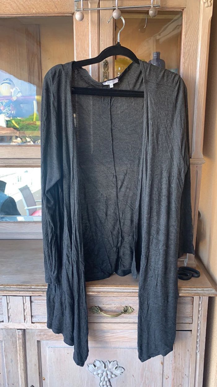 Gilet léger à pans taille xxl gris anthracite - photo numéro 3