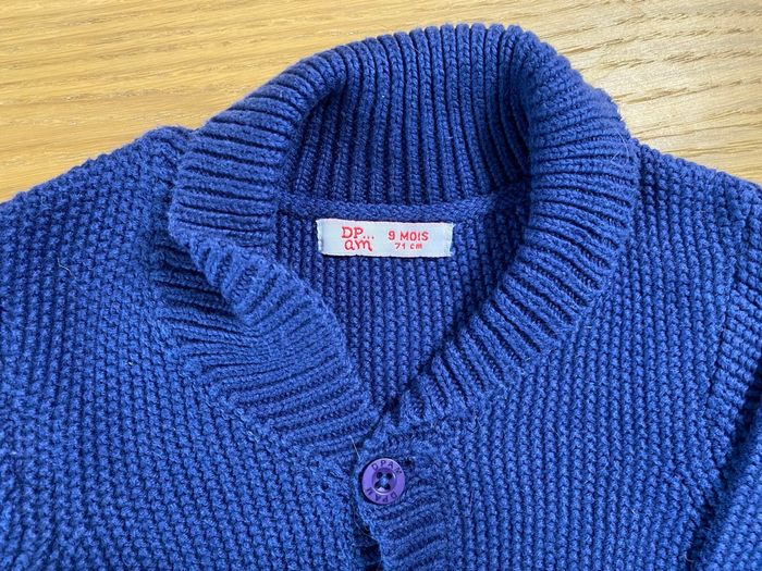DOAM Gilet bleu marine Taille 9 mois - photo numéro 4