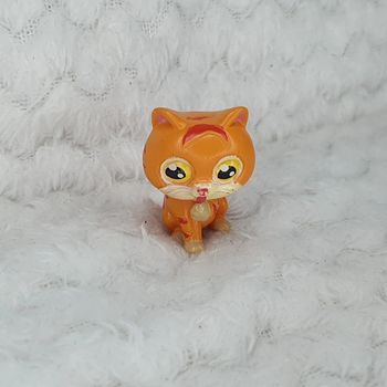 Petite figurine jouet chat tigré orange