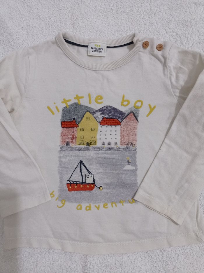 Polo crème marque tape à l'oeil 23 mois 86 cm