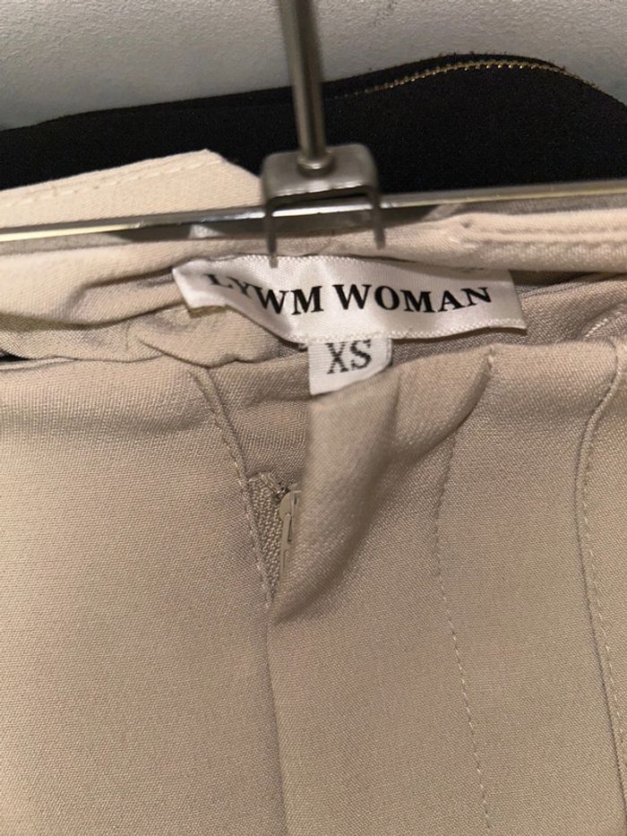 Pantalon beige taille haute - photo numéro 3