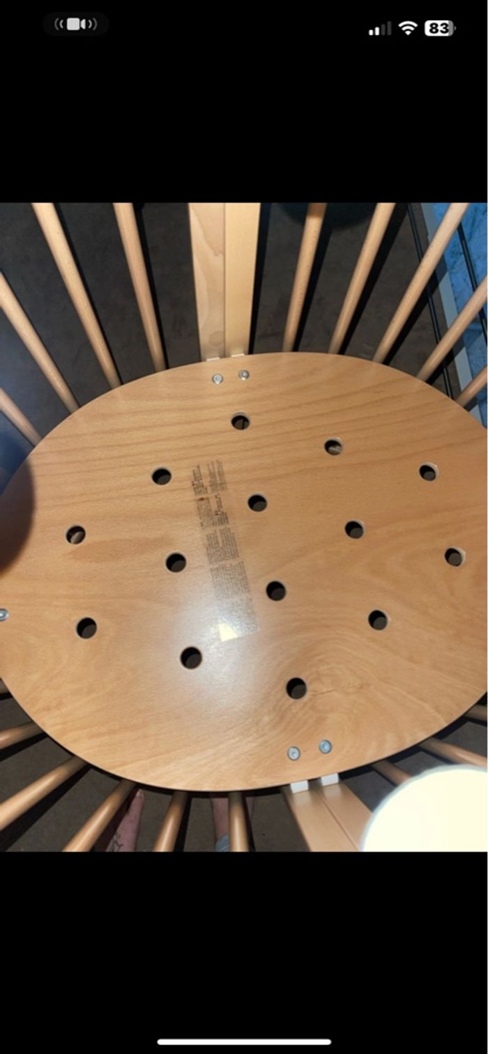 Lit à barreaux stokke mini+matelas,voile de lit mobile drap - photo numéro 4