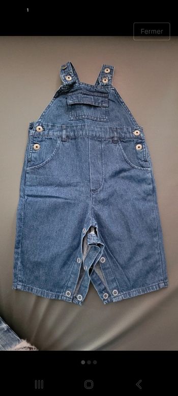 Salopette garçon 6 mois