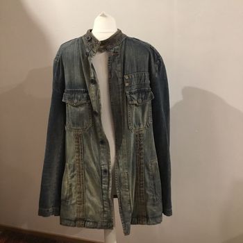 Veste mi longue en jean