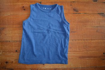 Débardeur bleu uni 5 ans Gémo