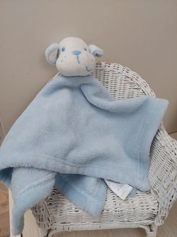 Primark early days - doudou mouchoir chien bleu
