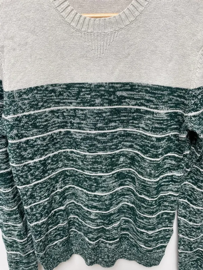 Pullover Cable knit Levi's green off white Mens S - photo numéro 3