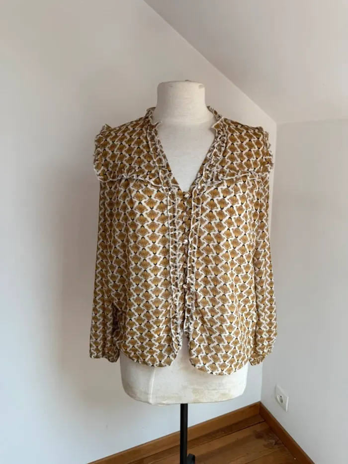 Superbe blouse fluide fleurie Majolica 🌸 M 38 - photo numéro 2