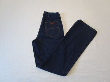 Jean femme Wrangler coupe Bootcut High Rise Taille 36 W27 L36 Bleu brut (J269)