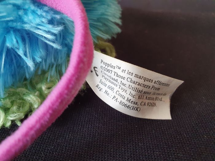 Peluche popples Playmates toys 2007 Bleu et vert - photo numéro 5