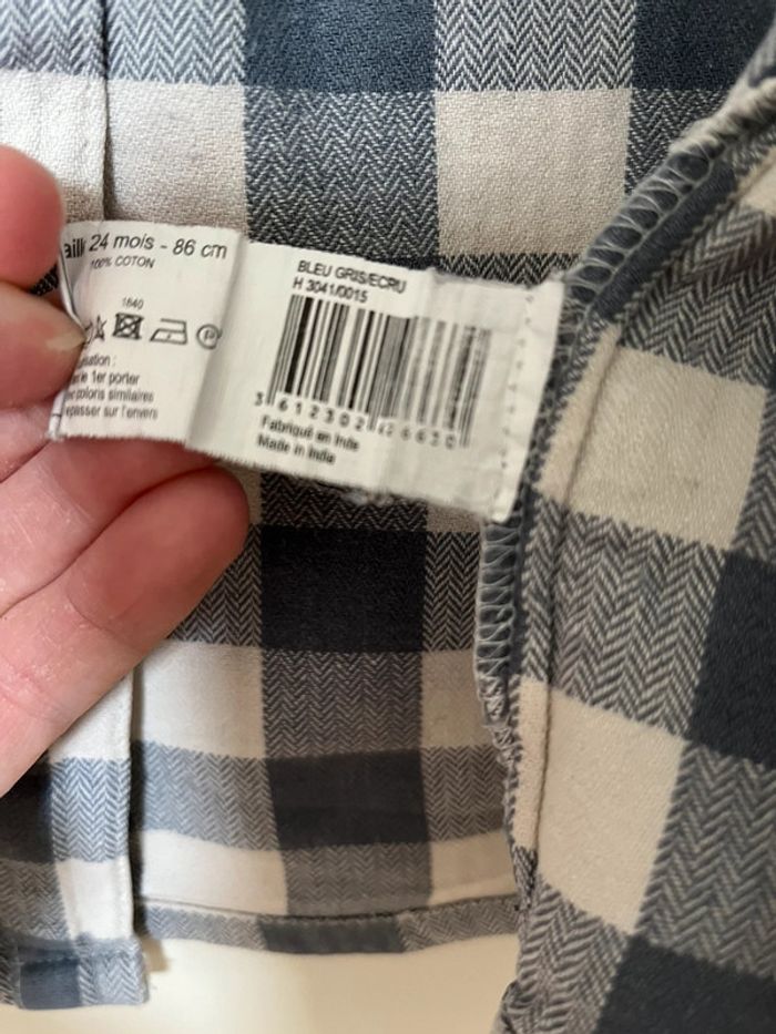 Chemise à carreaux 24 mois - Bout’chou - photo numéro 4