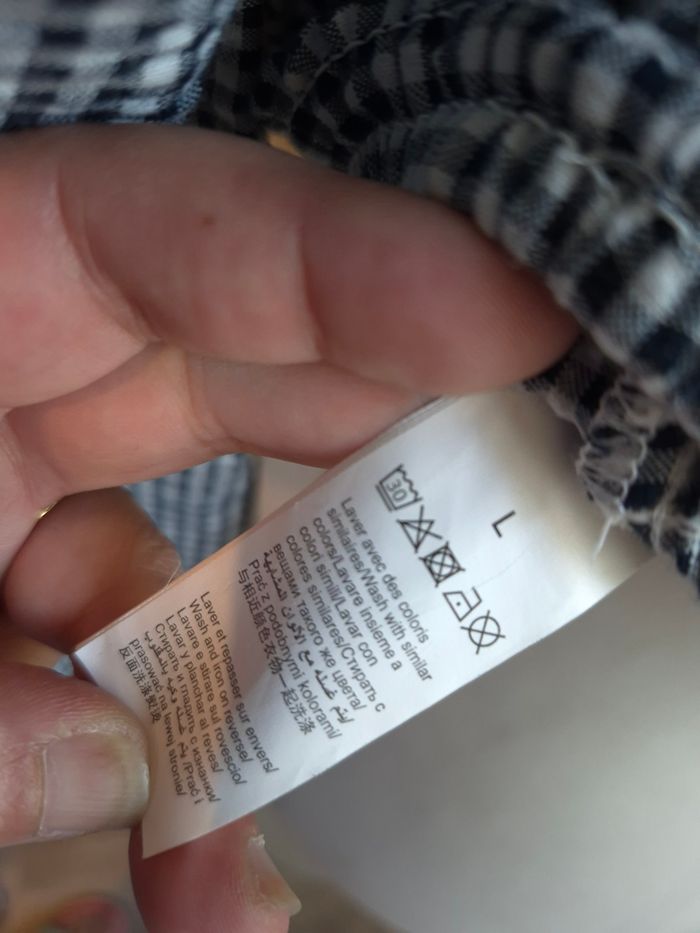 🖤 joli top Gingham à manches bouffantes BZB femme TL / 40 🖤 - photo numéro 8