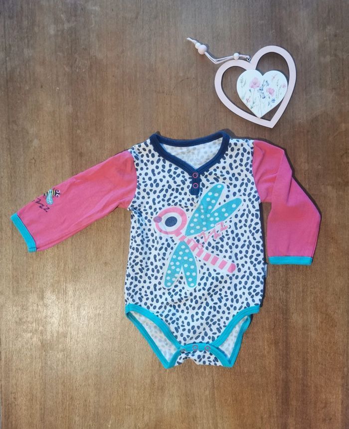 Lot Petit Beguin 4 bodys colorés idéal printemps 6mois 68cm - photo numéro 4