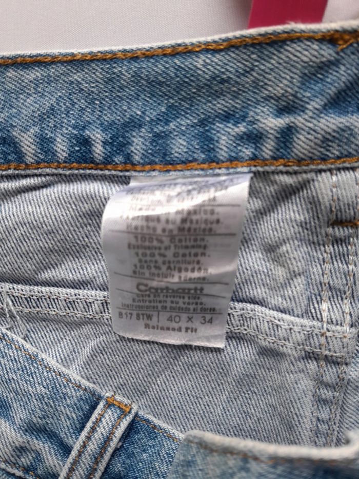Jean carhartt relaxed fit 40×34 logo cuir - photo numéro 4