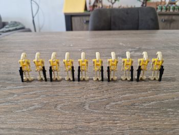 Figurines type lego 10 droides de combats capitaine star wars
