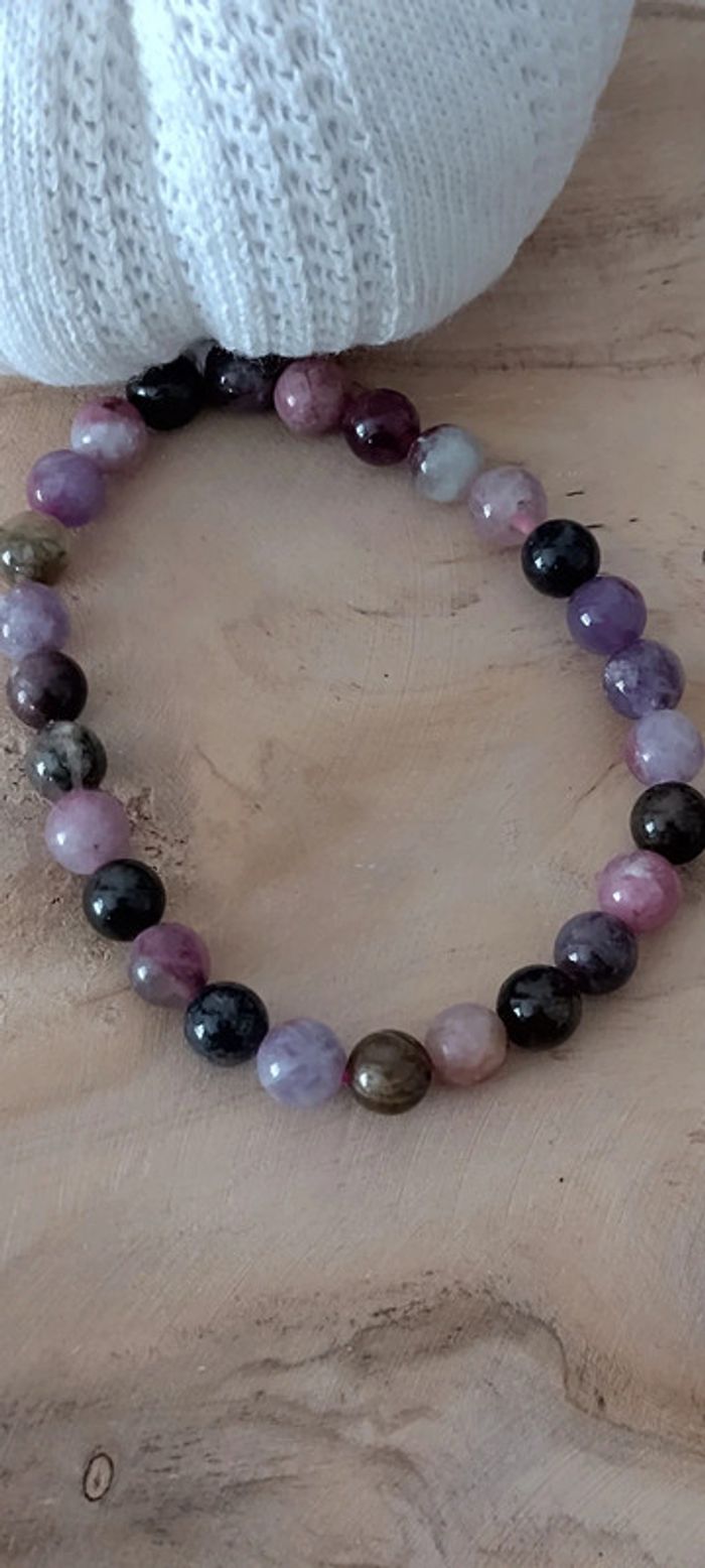 Bracelet tourmaline rose