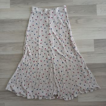 Jupe longue crème imprimée Jeepy taille 38