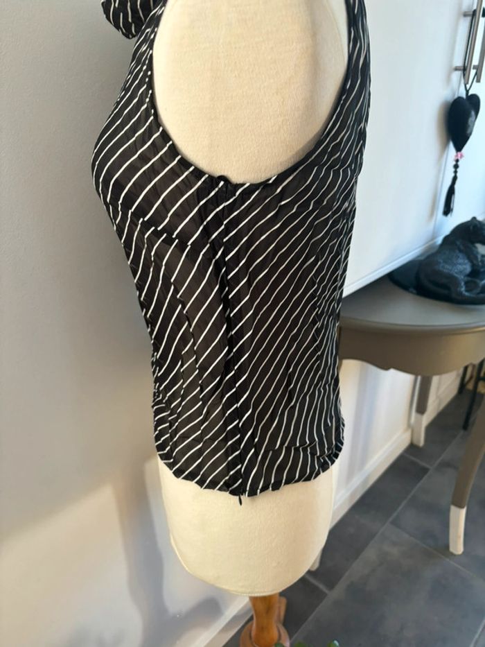 Blouse sans manche col boule Alain Manoukian T42 - photo numéro 5