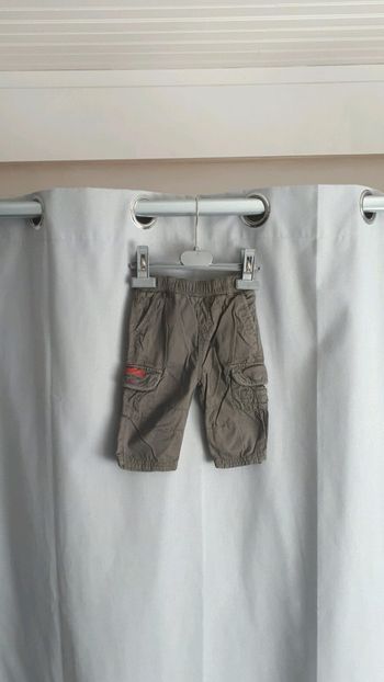 Pantalon/pentacourt garçon 6mois gris/marron
