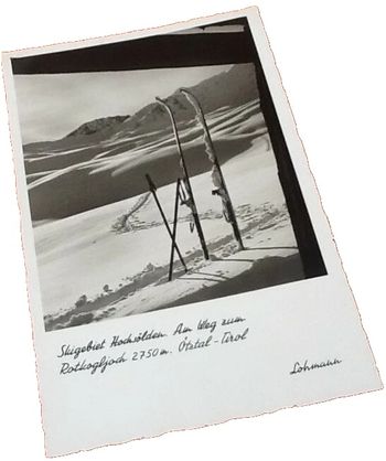 Carte postale ancienne (Autriche) Skigebiet Hochsölden Rotkogljoch 2750m Otzhal