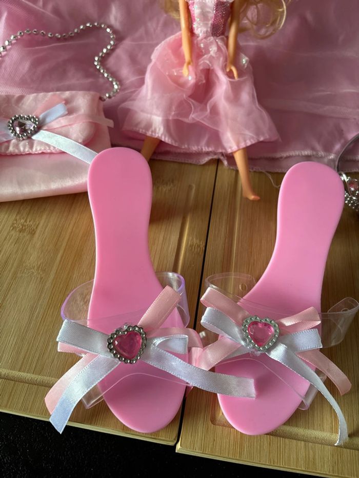 Déguisement fille princesse avec poupée 3-6ans - photo numéro 6