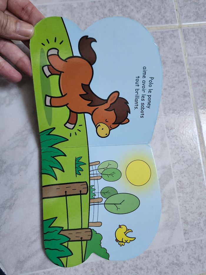 Lot de deux petits livres animaux poney mouton enfant bébé - photo numéro 7
