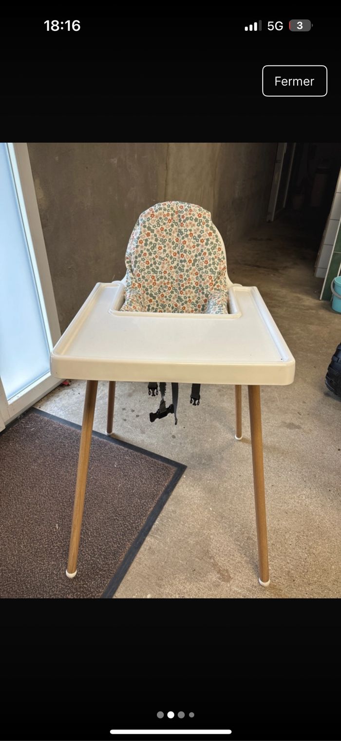 Chaise haute IKEA customisée - photo numéro 2