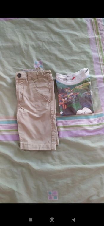 Lot short et débardeur 2+3 ans