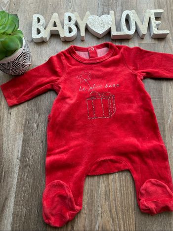 - Pyjama de noël sucre d’orge  - 3 mois  - Très bon état