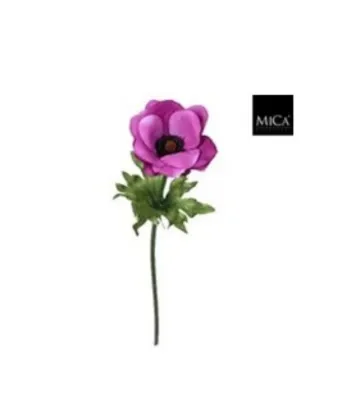 Anémone Artificielle Mica Décoration Violette 40 cm Neuf 