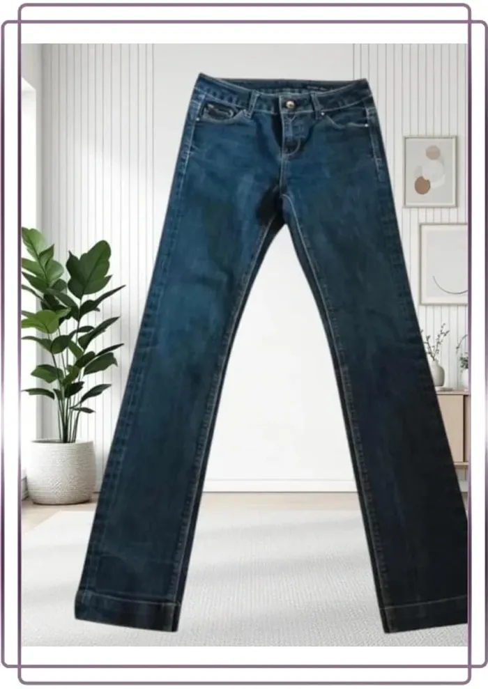 Jean Teddy Smith ,coupe slim fit ,taille haute ,extensible - photo numéro 8
