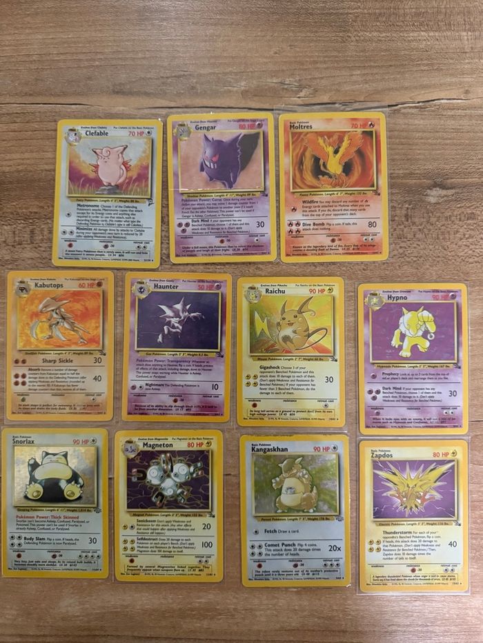 Lot carte Pokémon holographique wizard - photo numéro 2