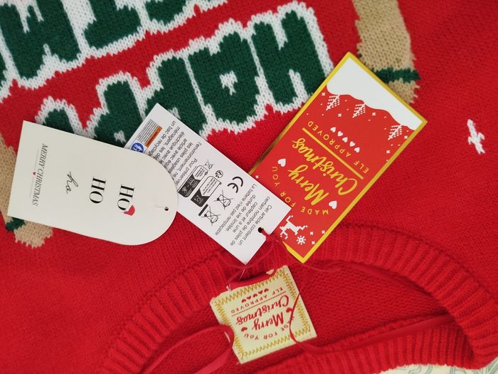 Pull de Noël pour Femme Rouge Renne Rudolph Echarpe - photo numéro 5