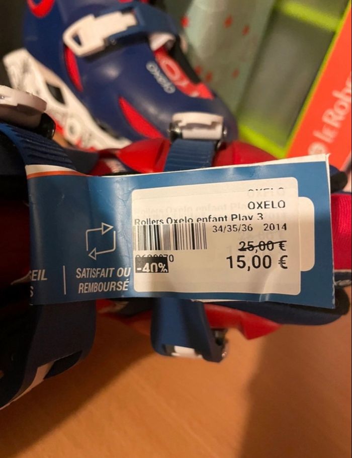 Rollers/patins à roulettes enfants - photo numéro 9