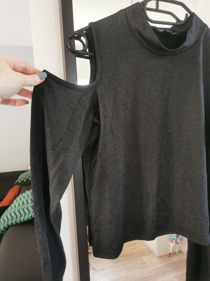 Haut noir pailleté S/16 ans - photo numéro 2