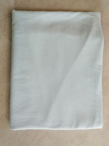 drap plat bleu pour lit 1 pers