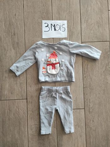 Ensemble de Noël mixte 3 mois