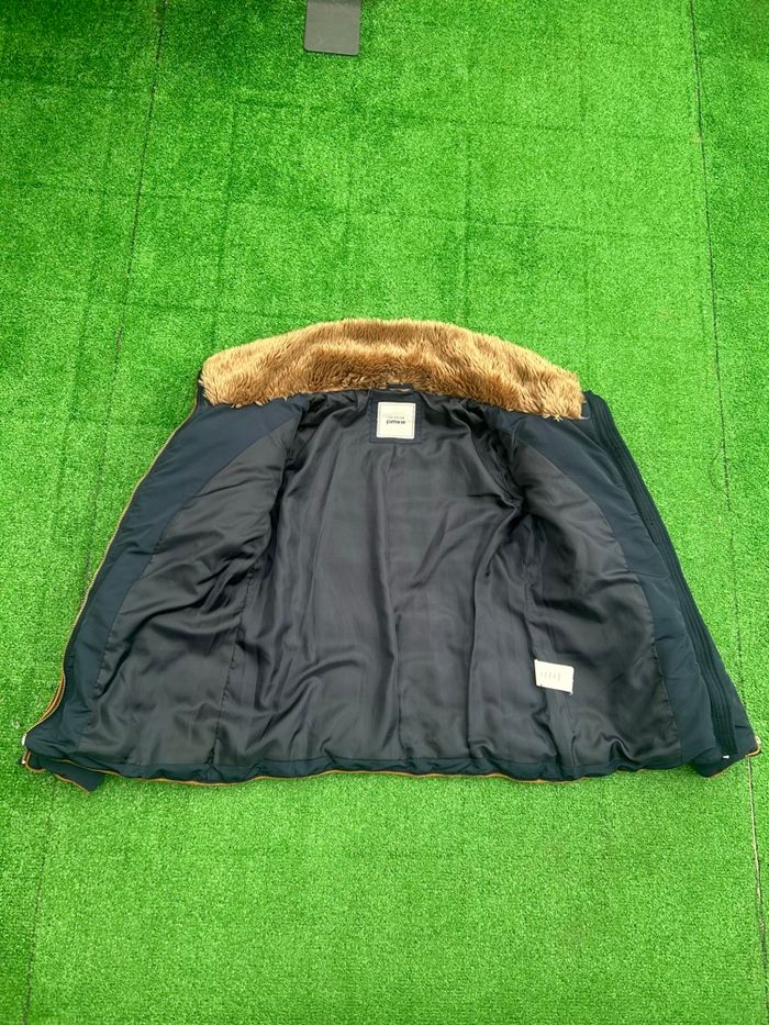 Doudoune Pimkie marine capuche fourrure taille S - photo numéro 4
