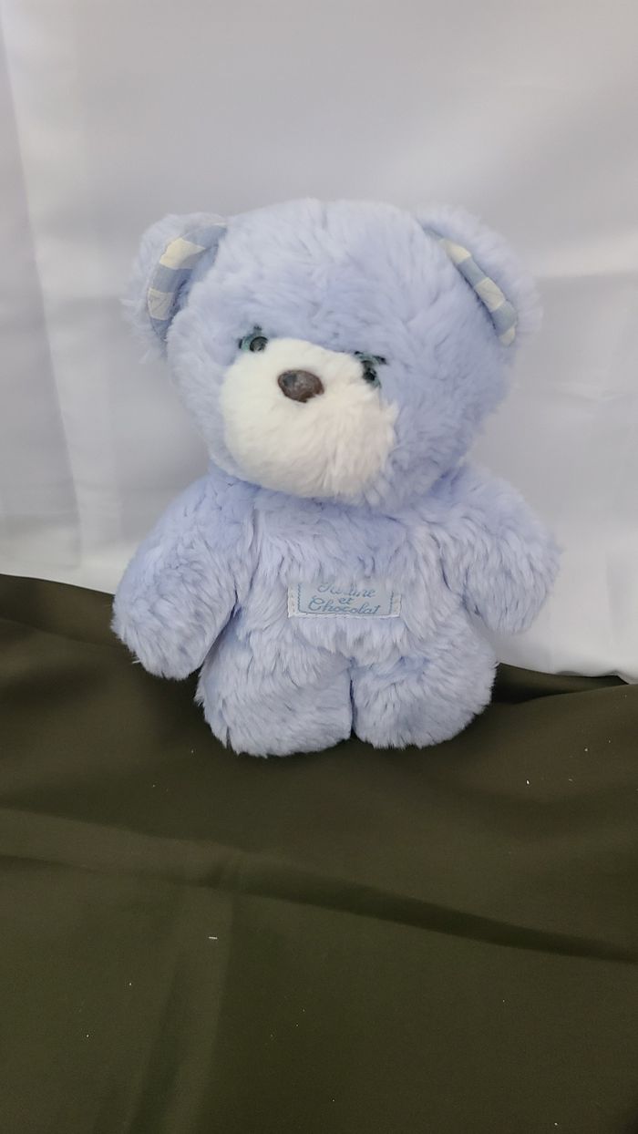 Doudou Ours bleu TARTINE ET CHOCOLAT - photo numéro 2