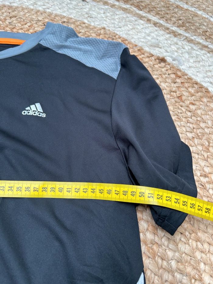 Maillot Homme Adidas Noir Gris et Blanc | Taille L | Très Bon État | Style Sportif | #TM63 - photo numéro 6