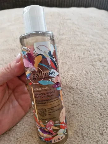 Gallinée vinaigre visage tonique exfoliant et illuminateur
