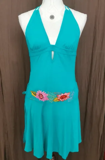 Robe de plage ou piscine Speedo vintage bleu taille M