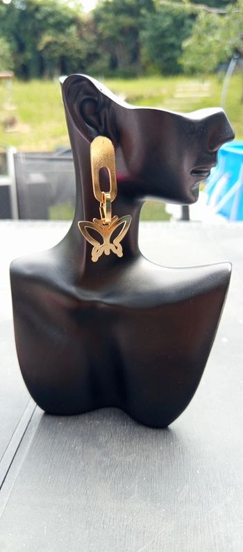 Boucles d'oreilles papillon femme